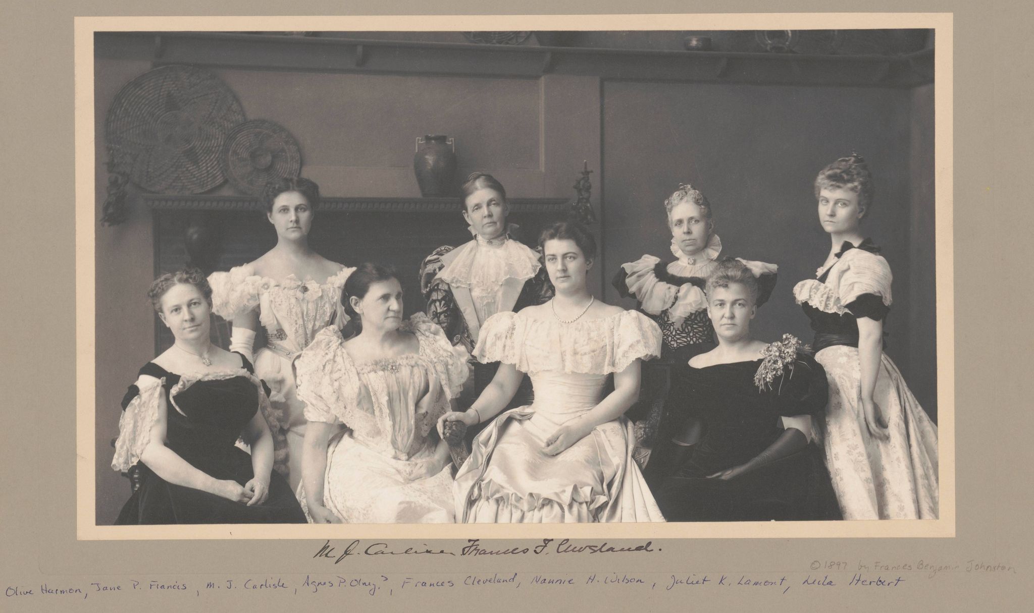Frances Cleveland with the Wives of President Cleveland’s Cabinet Members