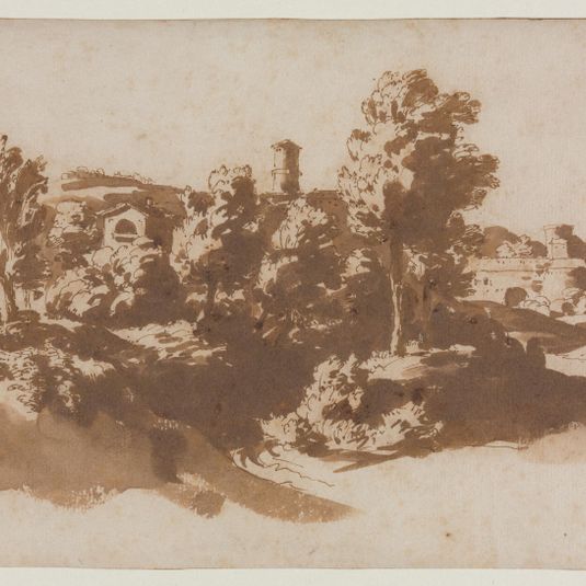 Landscape with Fortification Between Marino and Frascati