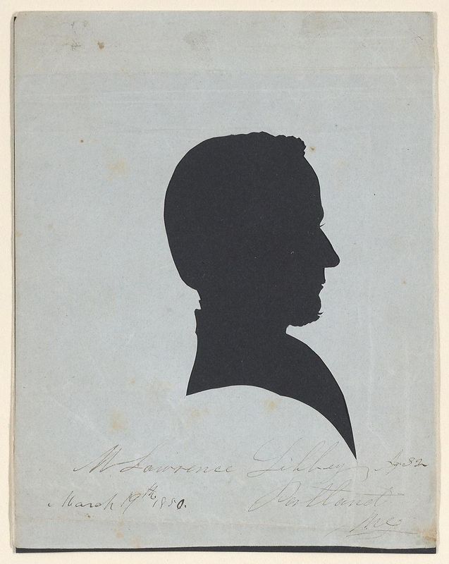 Silhouette of M. Lawrence Libbey, Portland, Maine, Aged 32