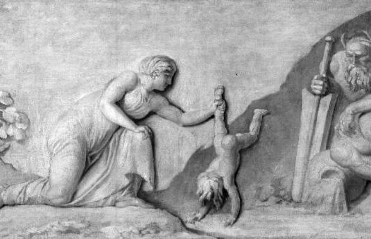 Thetis Immersing her Infant Son Achilles in the River Styx to Make him Invulnerable
