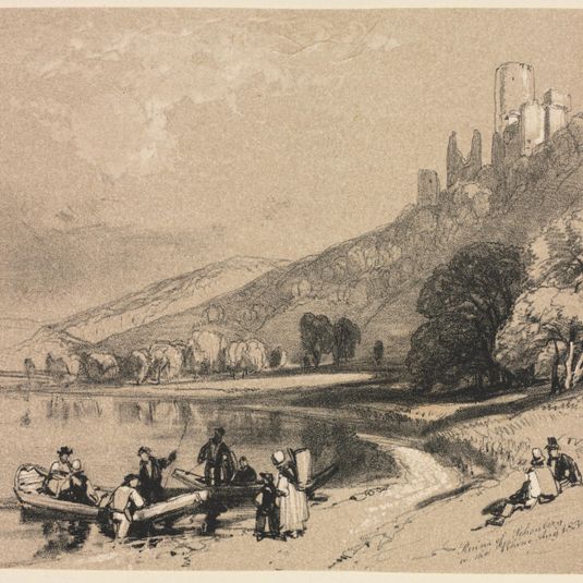 Sketches at Home and Abroad: Ruins of Schonberg on the Rhine
