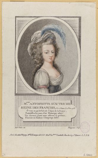 Marie Antoinette d'Autriche, Reine des Français.