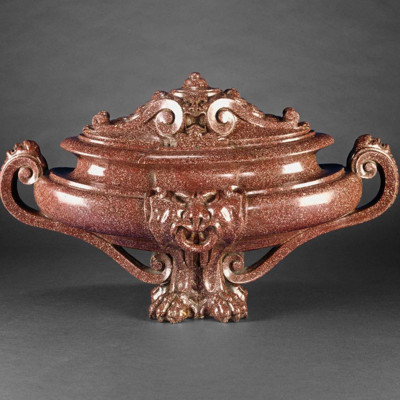 Urn with Grotesque Masks