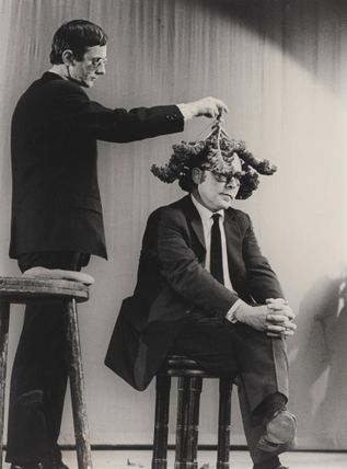13 Ways to Use Emmett Williams' Skull, performed during Internationaal Programma/Nieuwste Muziek-Nieuwste Theater/Nieuwste Literatuur, De Kleine Komedie, Amsterdam, December 18, 1963
