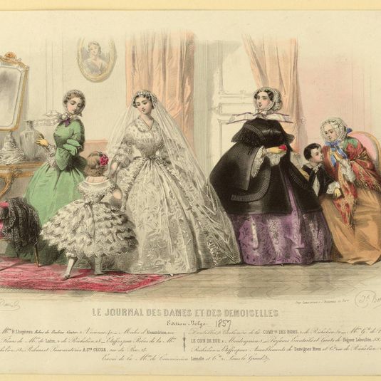 Fashion Plate from Le Journal des dames et demoiselles