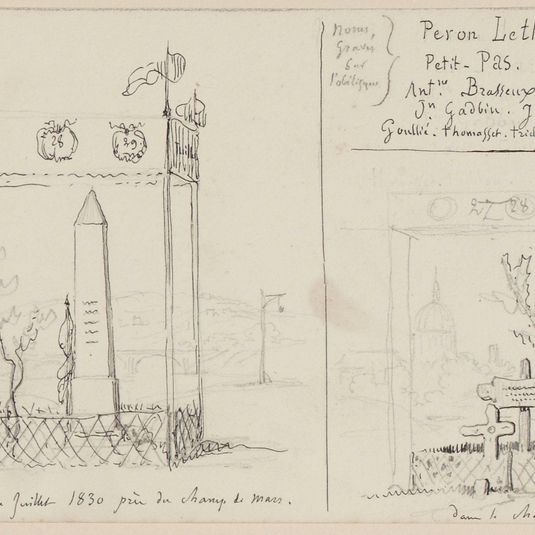 Tombes et monument des Combattants de Juillet 1830, Champ-de-Mars.