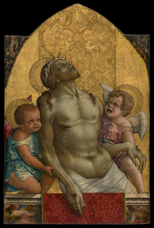 Dead Christ Supported by Two Putti
