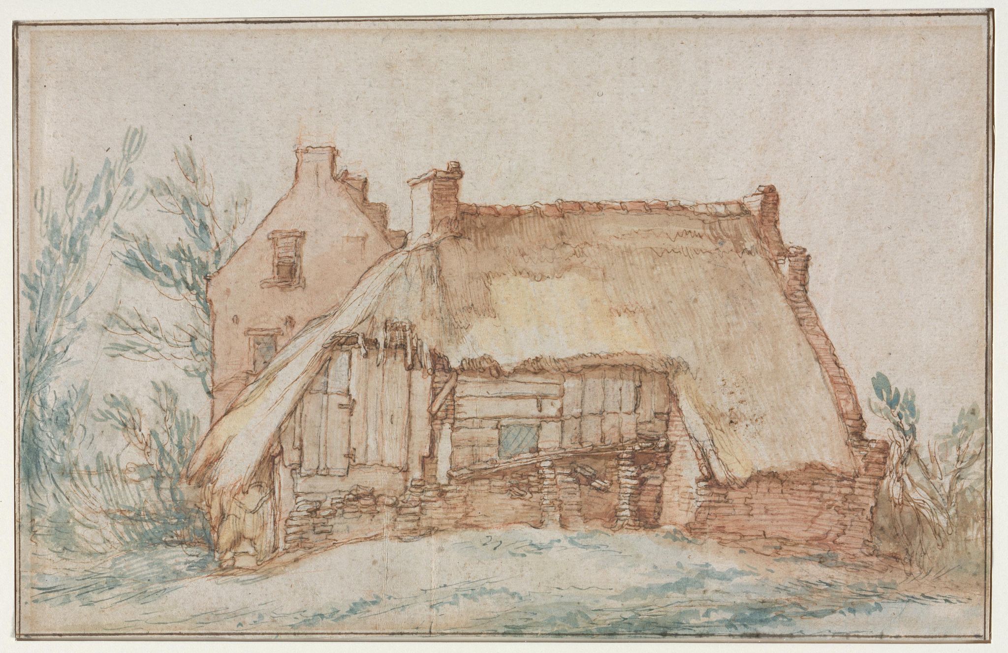 Peasant's Cottage (recto)