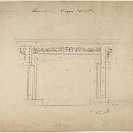 Design for a Chimneypiece for Somerset House, Strand, London