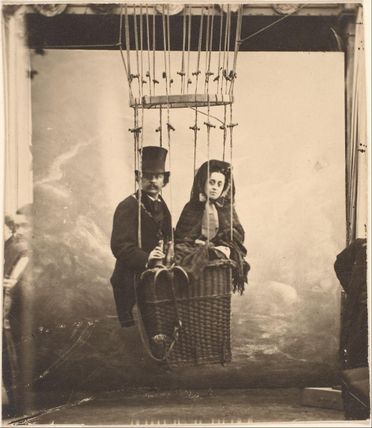 [Nadar with His Wife, Ernestine, in a Balloon]