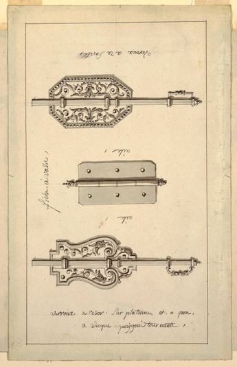 Designs of Bolts and a Hinge