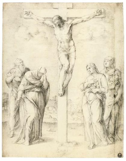 The Crucifixion of Christ with Saints