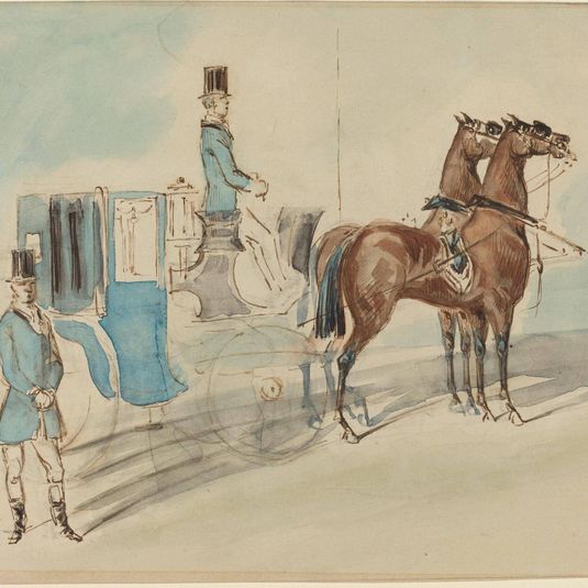 Carriage with Driver and Groom: Spring