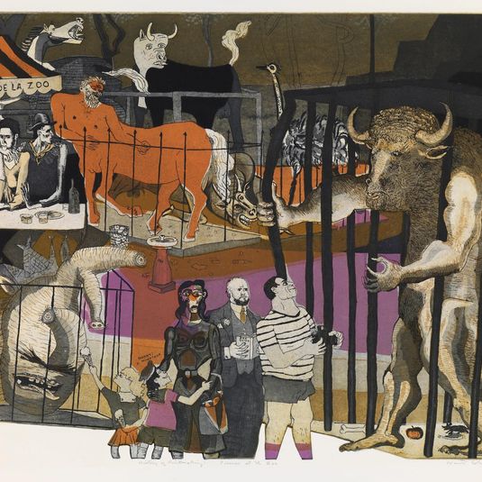 Picasso at the Zoo, from the series A History of Printmaking