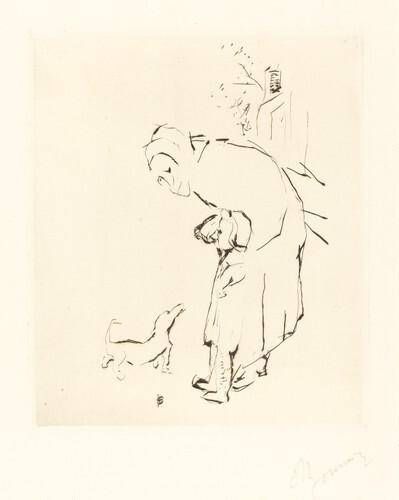La Vielle femme, l'enfante, et le basset (The Old Woman, the Child, and the Basset Hound)