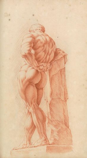 Study of Classical Statue of Hercules, October 6, 1717