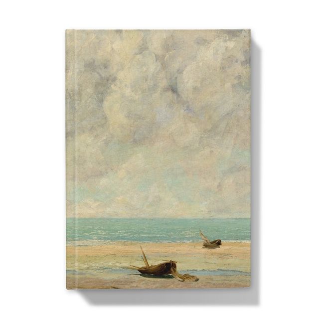 The Calm Sea, 1869, Gustave Courbet Hardback Journal Smartify Essentials