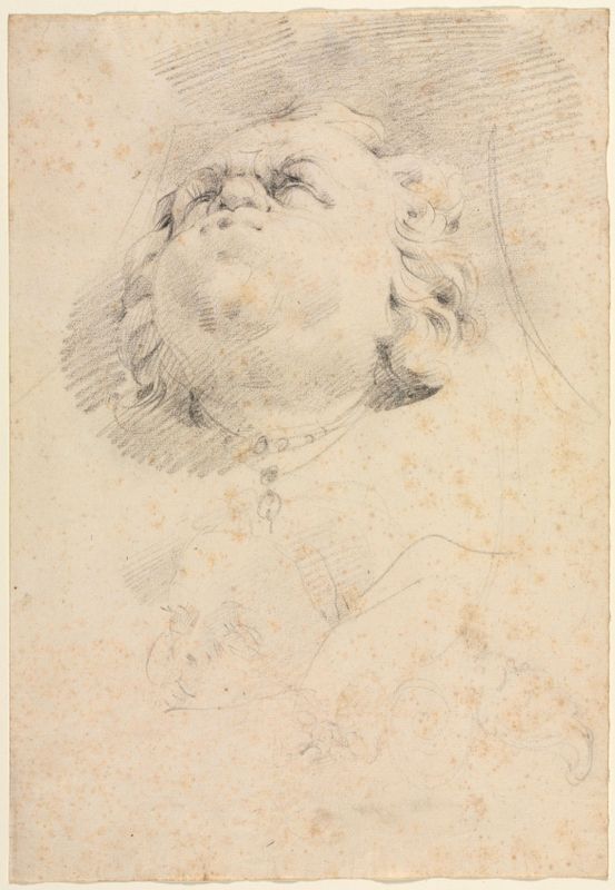 Sketch of a Heads after Giambologna's Neptune Fountain
