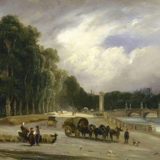 Le Cours-la-Reine, vers 1828
