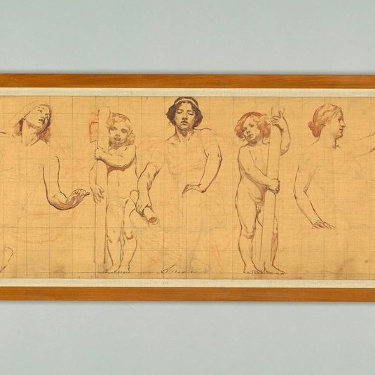 The Common Law, Study for Left Panel of "The Reign of Law," Frieze for Appellate Court, New York