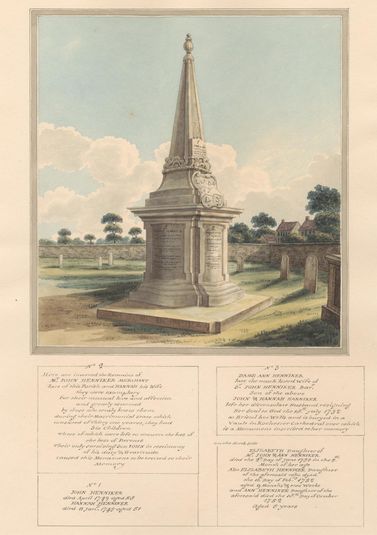 Tomb of Henniker Family, from West Ham Churchyard