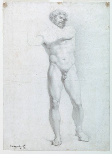Academic Study of a Male Nude