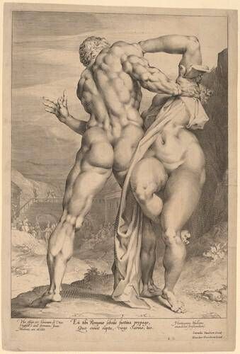 The Rape of a Sabine Woman (View from Behind)