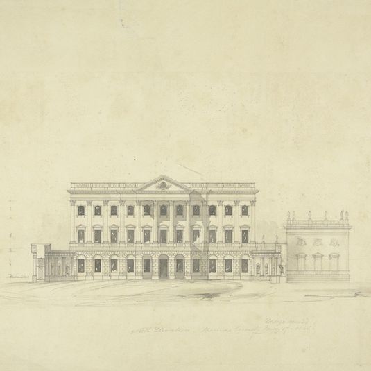 Design for Grosvenor House, London: North Elevation