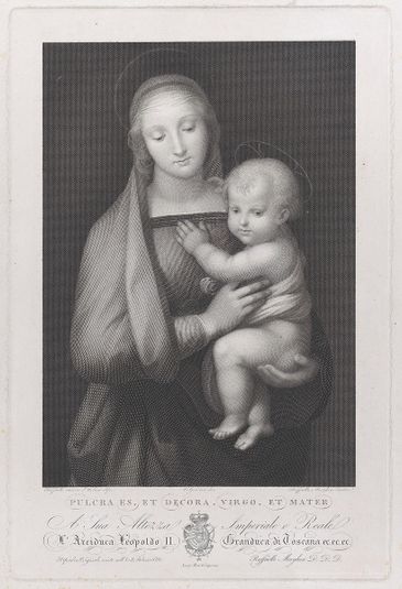 Madonna del Granduca, the standing Virgin holding the Christ child