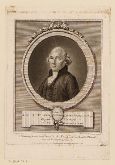 J.B. Treilhard. Elu Présid(t) au mois de J(et) 1790 / Député de Paris [...]. (De Vinck, 2364)