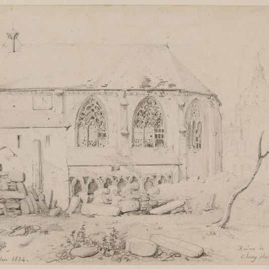 Ruines de l'Abbaye de Cluny en 1824