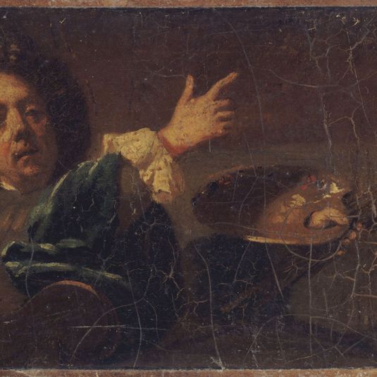 Autoportrait de Jean-Baptiste Jouvenet. Réduction du tableau conservé au musée de Rouen.