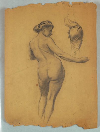 Study of Standing Nude Figure