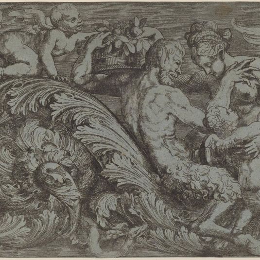 Decorative Panel with Mythological Figures