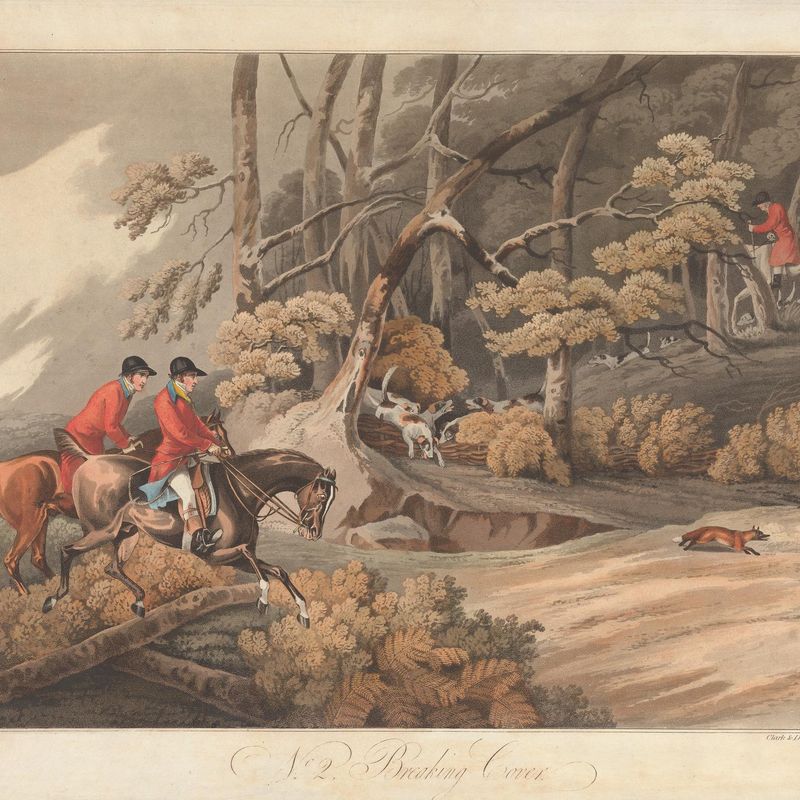 Set of Four - Fox-hunting: Breaking Cover