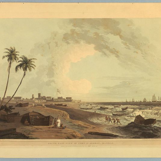 South East View of Fort St. George, Madras, from "Oriental Scenery: Twenty Four Views in Hindoostan"