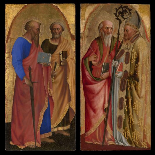Saints Paul and Peter, and Saints John the Evangelist and Martin of Tours