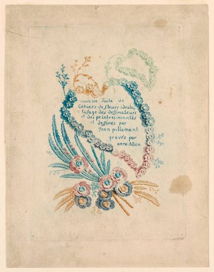 Title page for "Nouvelle Suitte de Cahiers de fleurs iéales"
