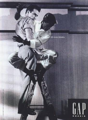 Sammy Davis Jr. Caressing Montgomery Clift on a Ladder Proof #1