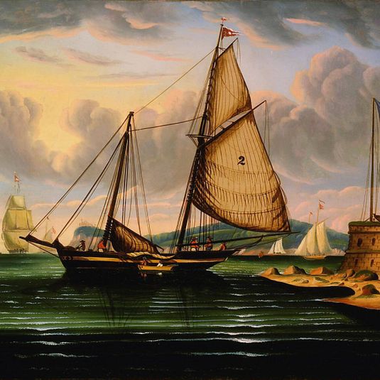 New York Harbor with Pilot Boat "George Washington"