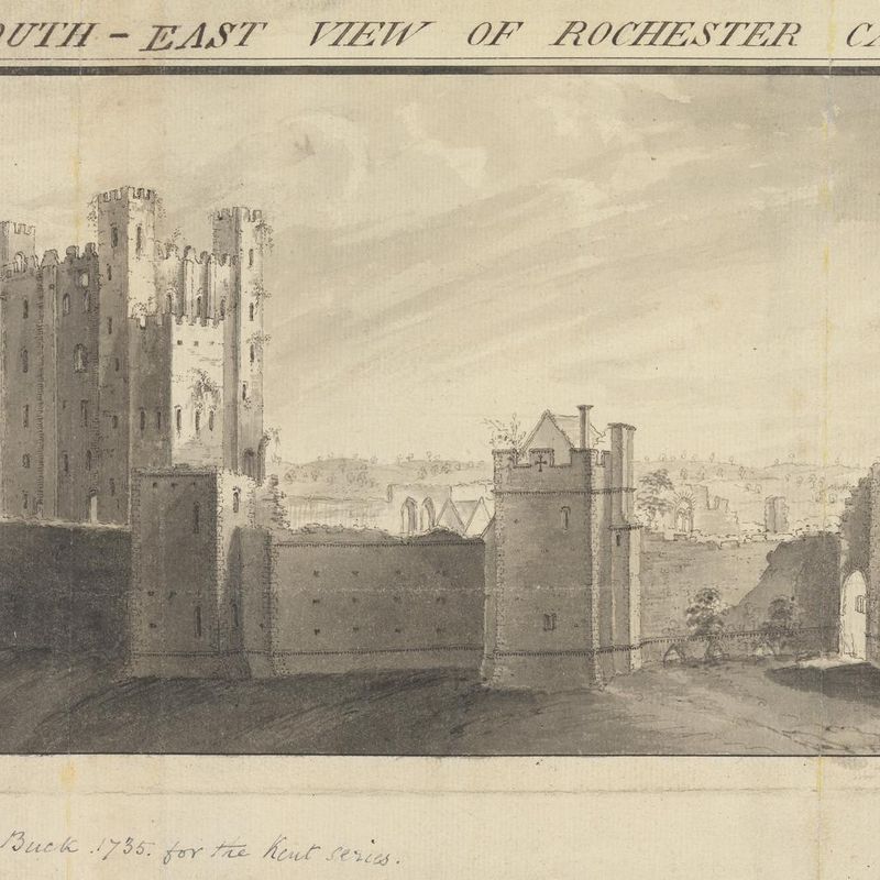 The South-East View of Rochester Castle