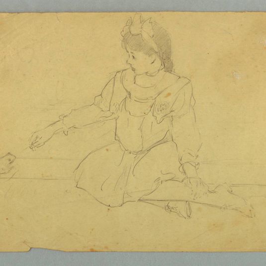 Sketch of a Girl with a Frog