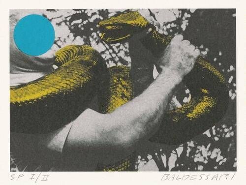 Man with Snake (Blue and Yellow)