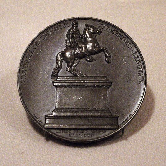 Medal Commemorating the Replacement of the Statue of Louis XIV in the Place des Victoires