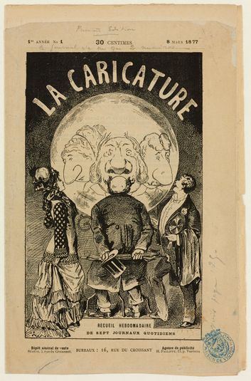 Girouettes célèbres, La Caricature n°1 8 mars 1877.