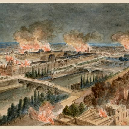 L'incendie du Louvre et des Tuileries.