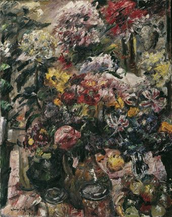 Still Life with Chrysanthemums and Amaryllis