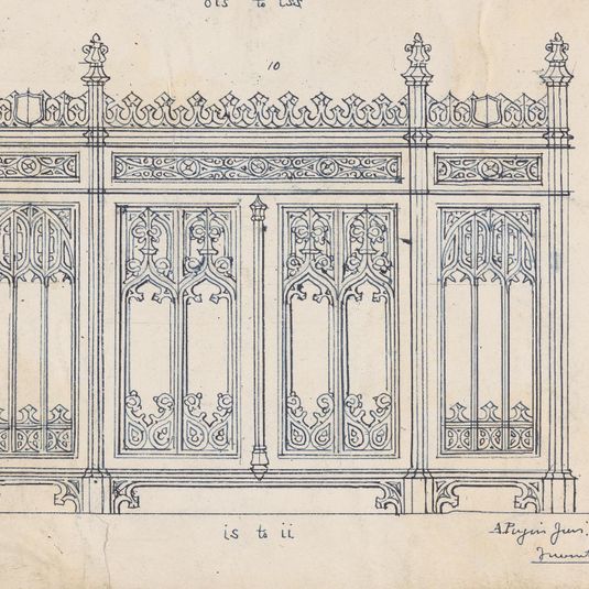 Design for a Gothic Screen