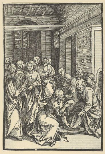 Christ Washing Saint Peter's Feet, from Speculum passionis domini nostri Ihesu Christi