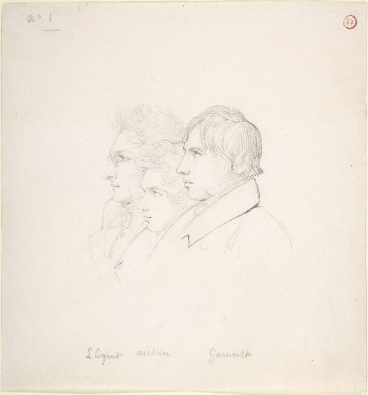 The Prix de Rome Winners of 1817: Léon Cogniet, Achille Michallon and Antoine Garnaud